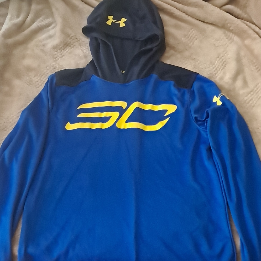 Under Armour Royal Blue Hoodie with Yellow Accents